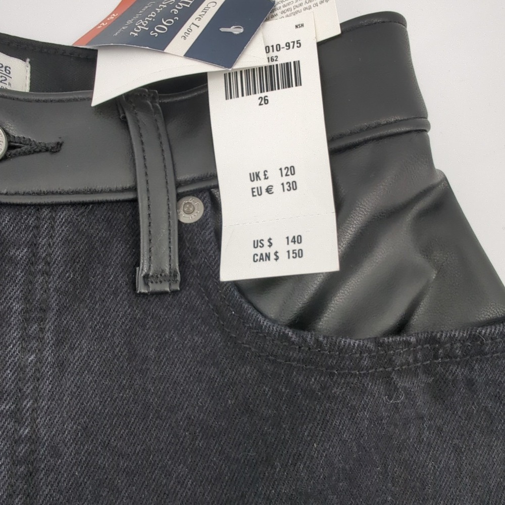 Abercrombie & Fitch Jeans Womens 26/2R 90s Straight Ultra High Rise Curve Love - Picture 6 of 14